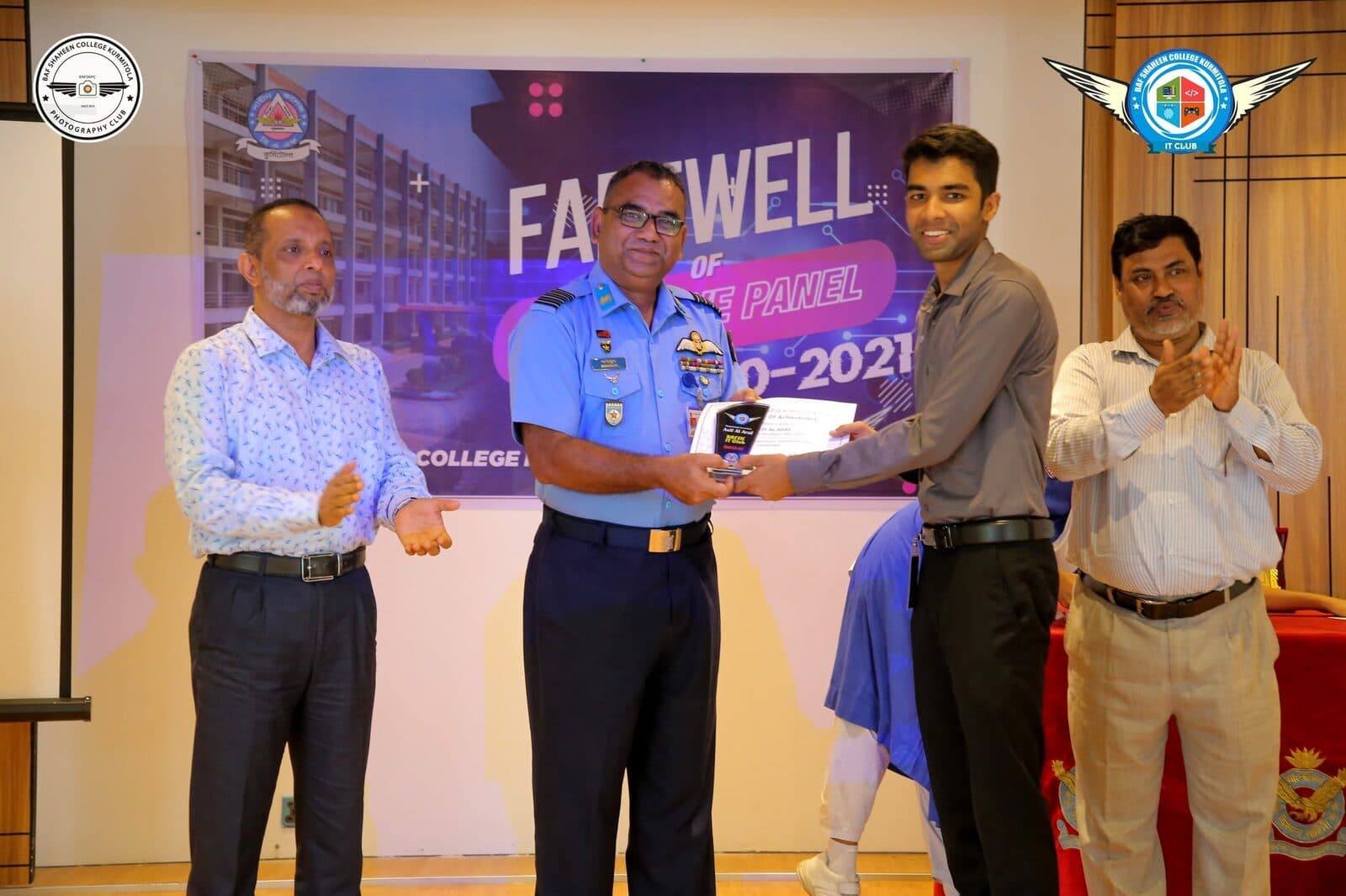 Farewell of the executive panel