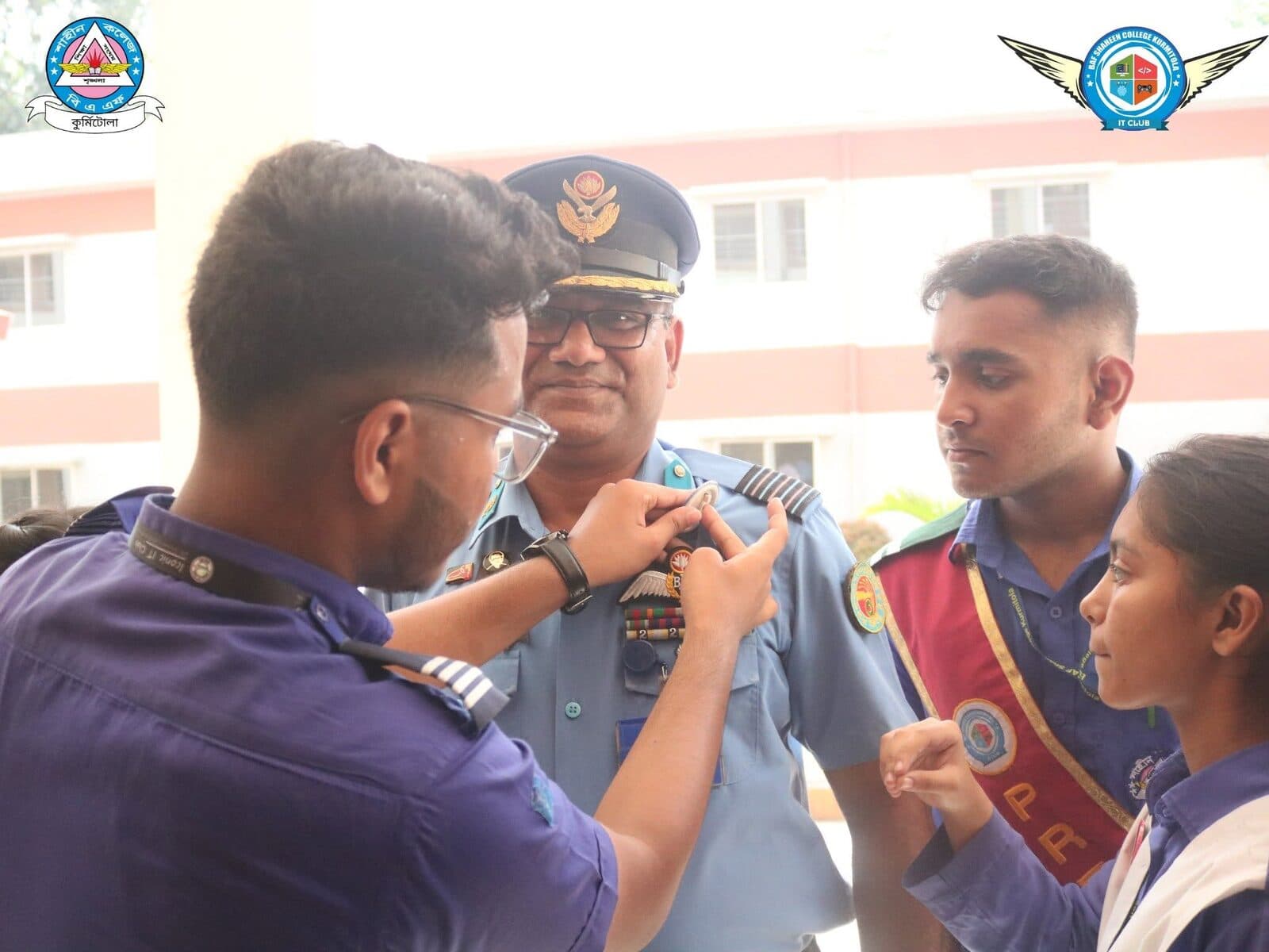 Panel handover and badge ceremony